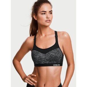 Victoria's Secret Incredible Sports Bra Racerback High Impact Black Grey 34DDD